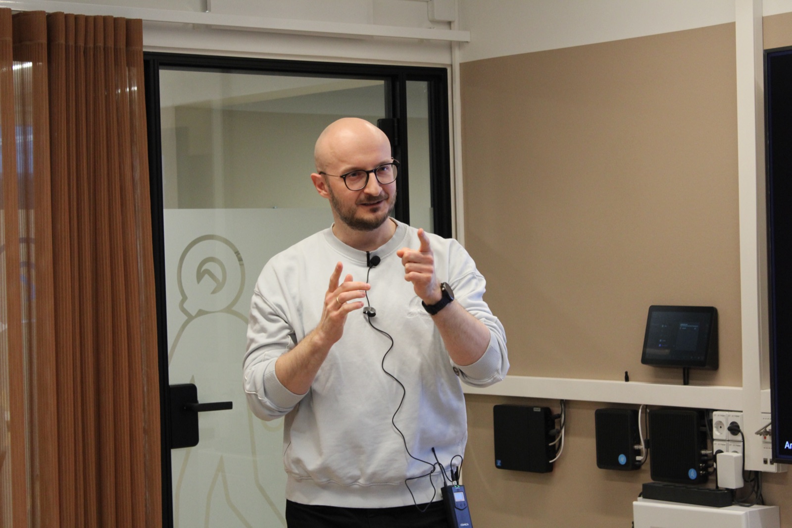 Adam Heleniak presenting
